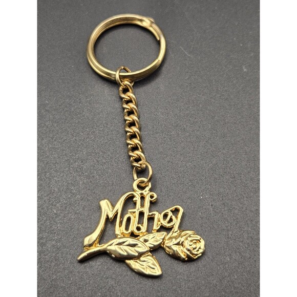 Unbranded Accessories - Mother Keychain with a rose Goldtone